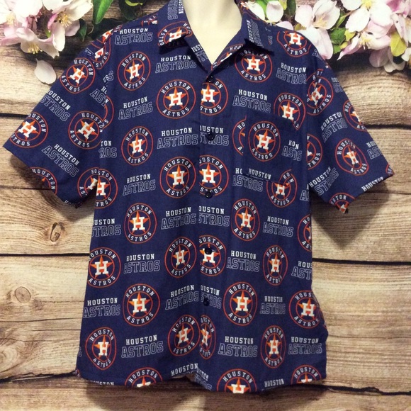 astros button down shirt